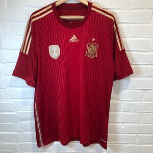 Adidas 2004 Spain National Team Home Football Jersey Climacool Men's XL G85279